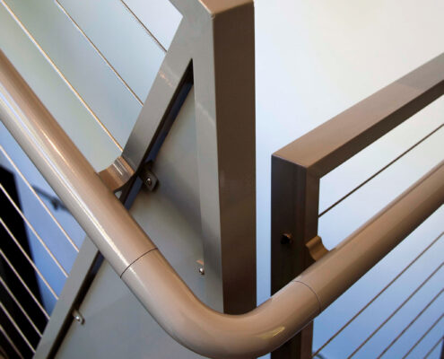 Guardrail corner detail